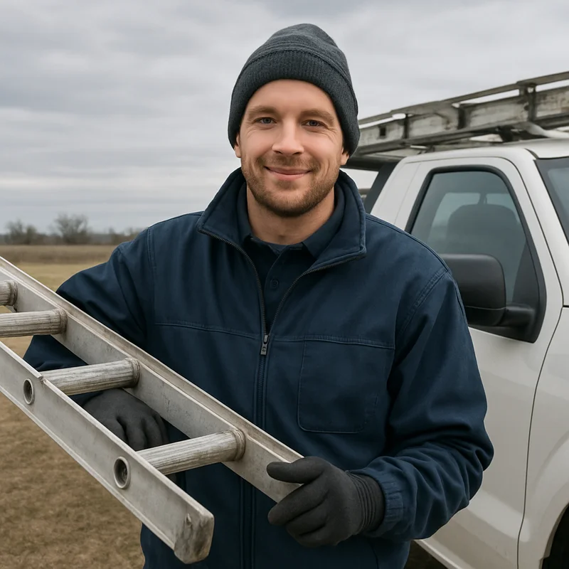 Sioux City Gutter Pros technician